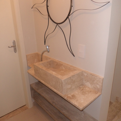 Pia de Banheiro Carrara
